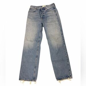 Agolde Blue Straight Leg Jeans